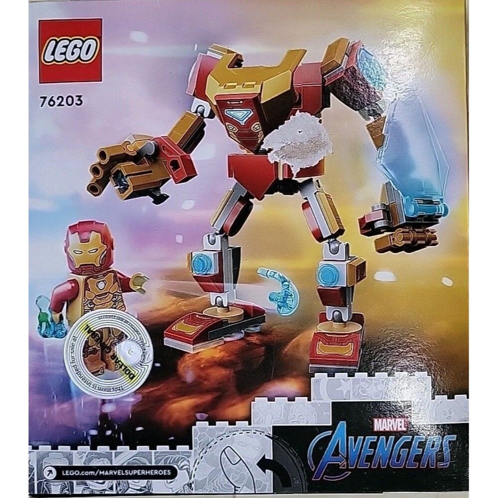 LEGO Marvel Super Heroes 76203 Iron Man Mech Armor Retired Set New In Sealed Box